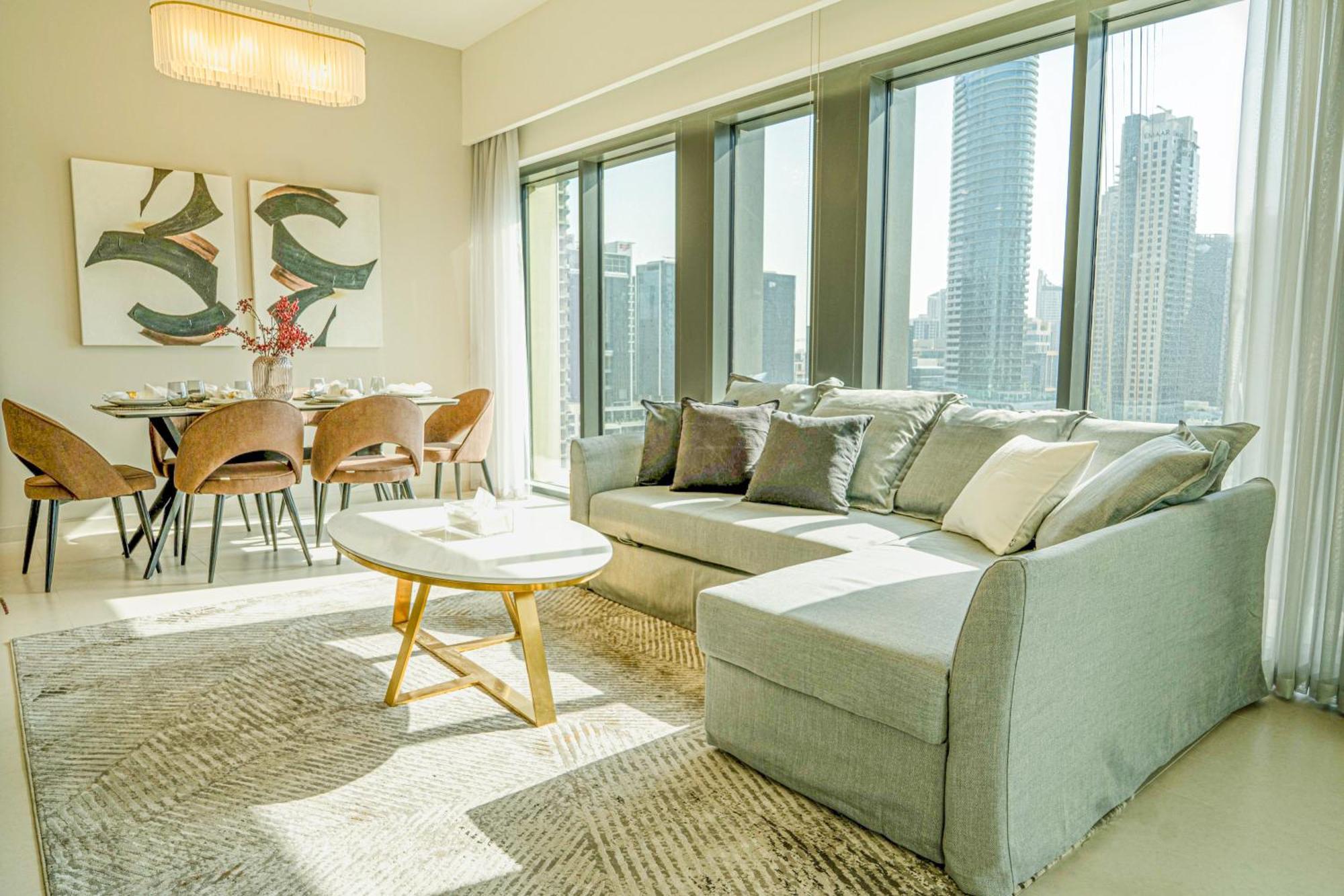 First Class 2Br With Full Burj Khalifa View 두바이 외부 사진